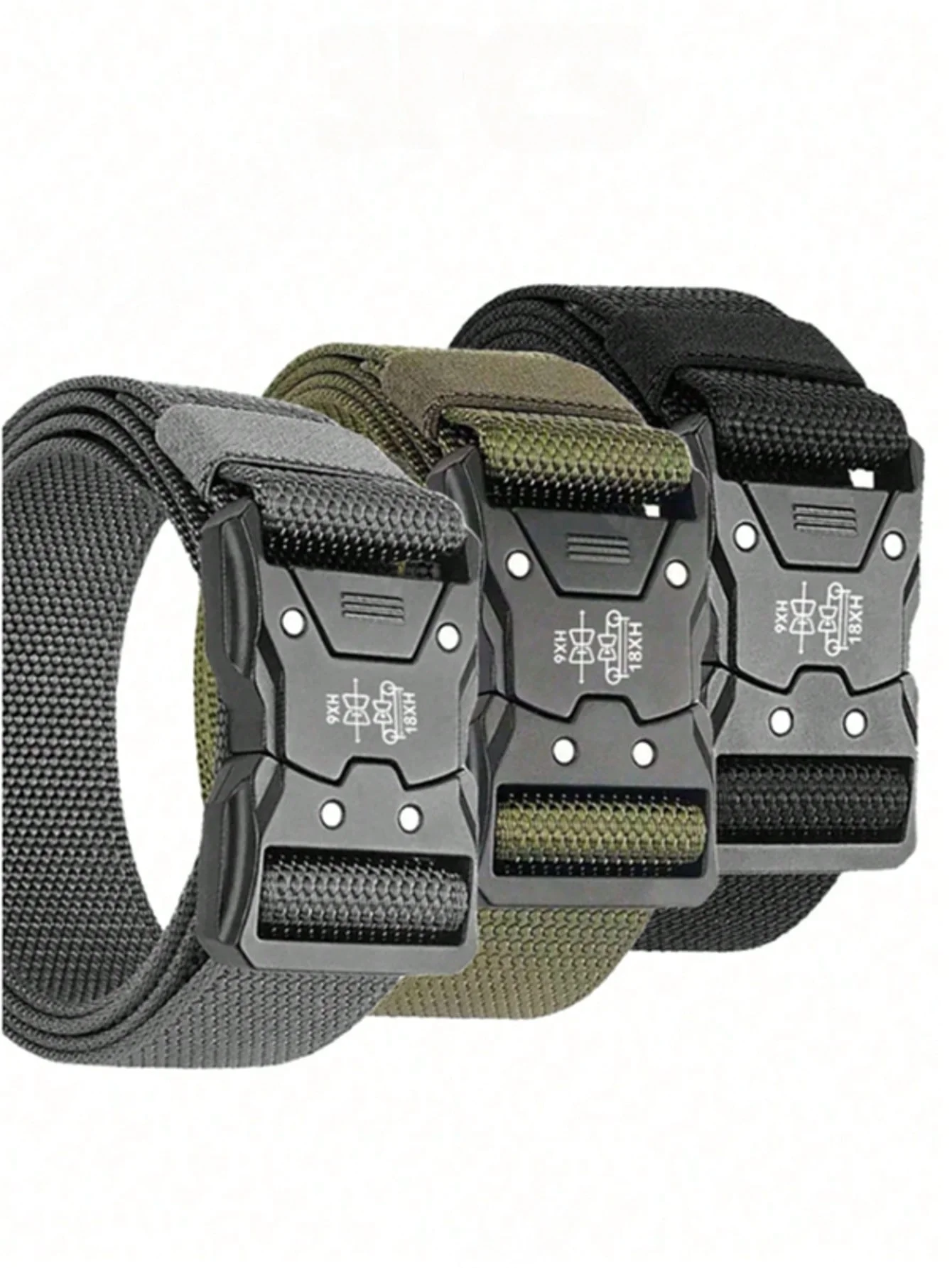 1, нейлоновый тактический ремень, подходящий для спортивных брюк, тренировок на открытом воздухе, повседневного использования и как мужской повседневный ремень.
1, нейлоновый тактический ремень, подходящий для спортивных брюк, тренировок на открытом воздухе, повседневного использования и как мужской повседневный ремень.