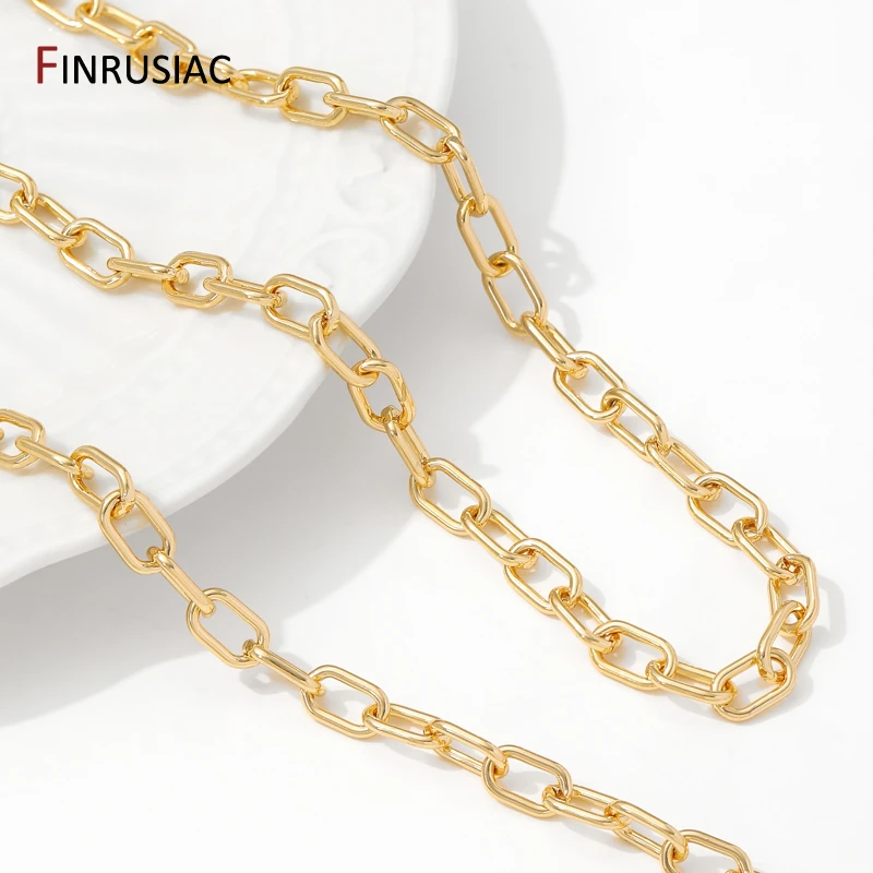 1 Meter 14K Gold Plated Brass Chain 7mm Big Rolo Cable Bulk Chains For Neckalce Bracelet Jewelry Making DIY Accessories
1 Meter 14K Gold Plated Brass Chain 7mm Big Rolo Cable Bulk Chains For Neckalce Bracelet Jewelry Making DIY Accessories