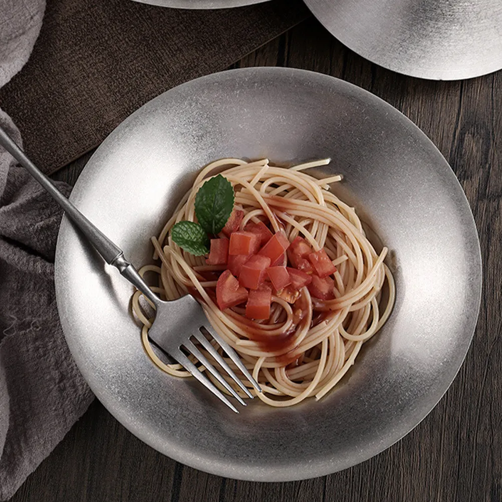 Large Capacity Vintage Stainless Steel Bowl Smooth Round Rim for Pasta Salad Snacks Serving Kitchen Use Metal Bowl
Large Capacity Vintage Stainless Steel Bowl Smooth Round Rim for Pasta Salad Snacks Serving Kitchen Use Metal Bowl