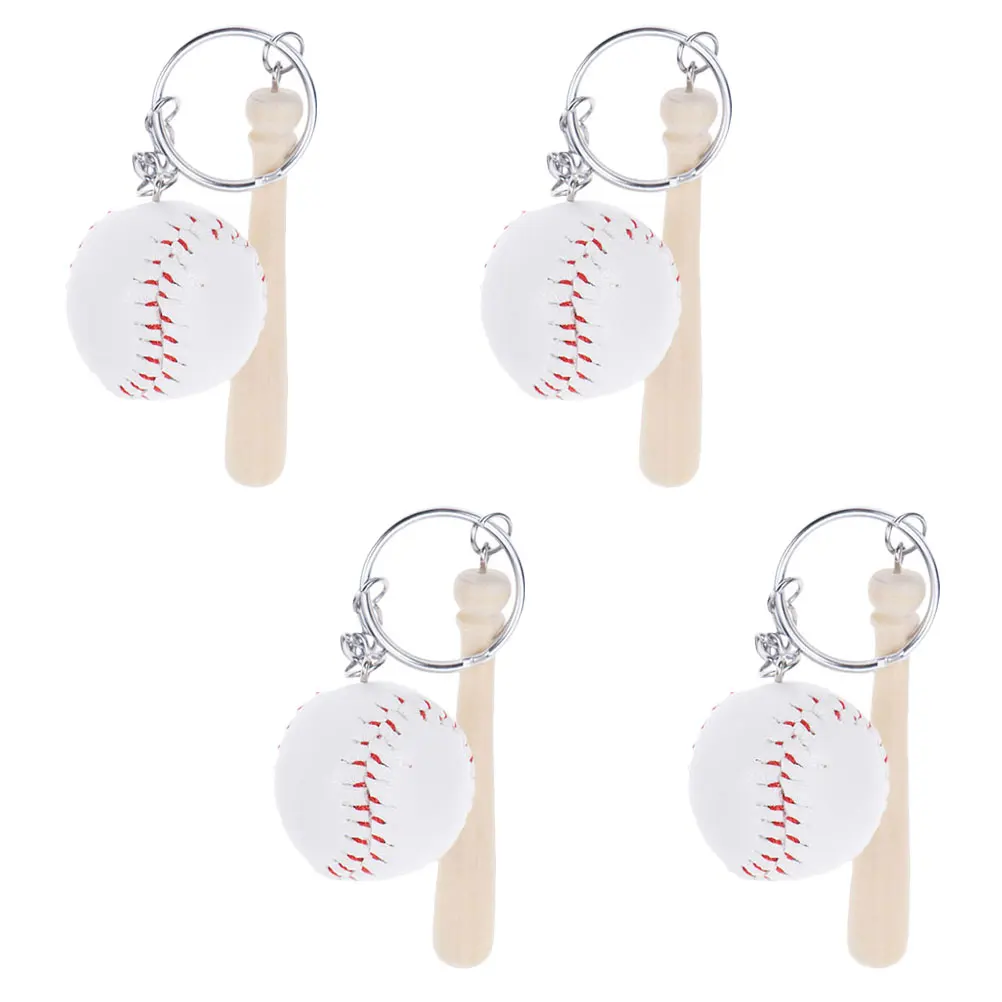 4 Pcs Decorative Sports Ring Baseball Pendant Chain Compact for Key Ring Decor Father White Key Chain Fan
4 Pcs Decorative Sports Ring Baseball Pendant Chain Compact for Key Ring Decor Father White Key Chain Fan