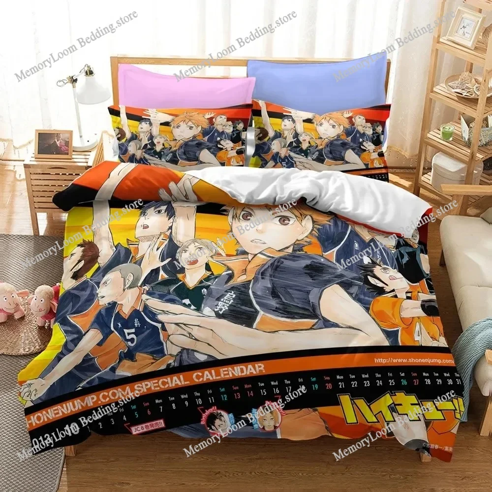 Haikyuu!! Bedding Set 3D Anime Polyester Quilt Cover Pillowcases Queen King For Kids Gift Volleyball Anime Duvet Cover Sets
Haikyuu!! Bedding Set 3D Anime Polyester Quilt Cover Pillowcases Queen King For Kids Gift Volleyball Anime Duvet Cover Sets
