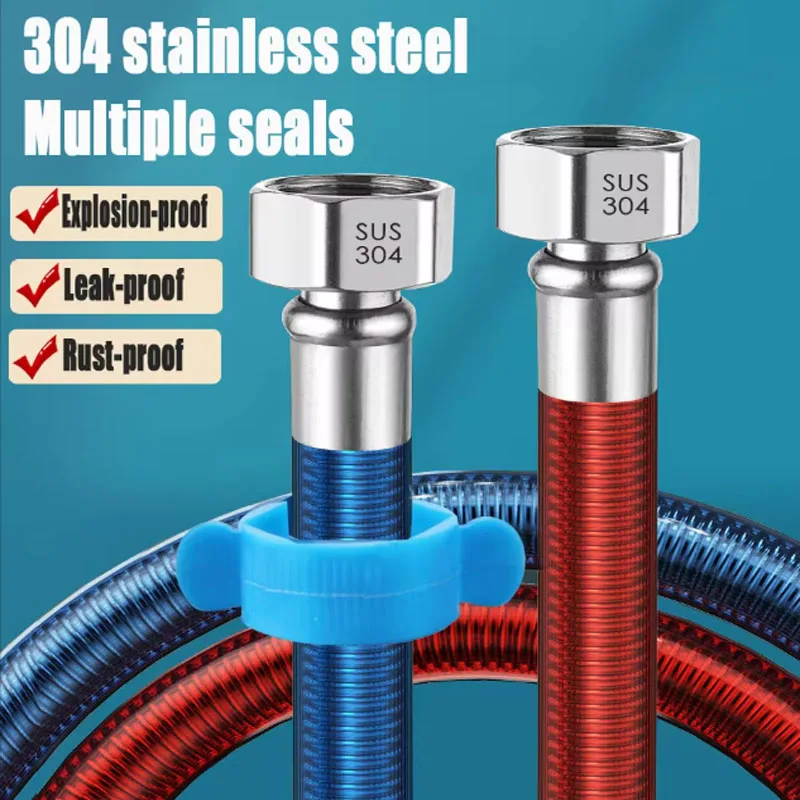 1PC 20/40/60/100/200/300/500CM Stainless Steel 304 Flexible Shower Hose Long Bathroom Anti Scald Coated PVC Shower Pipe
1PC 20/40/60/100/200/300/500CM Stainless Steel 304 Flexible Shower Hose Long Bathroom Anti Scald Coated PVC Shower Pipe