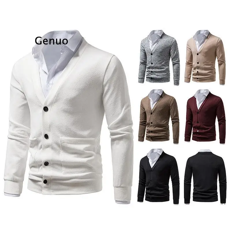 2022 Spring and Autumn Men's Cardigan Casual Trim V-neck Knit Sweater (don't Include Shirts)
2022 Spring and Autumn Men's Cardigan Casual Trim V-neck Knit Sweater (don't Include Shirts)