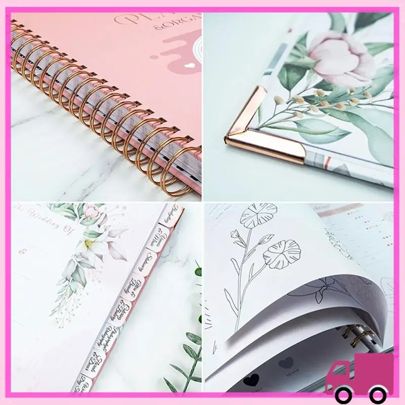 Compact Wedding Planner For Bride - Planning Book And Organizer, Bridal Binder With Countdown Calendar Valentine's Day Gift Easy
Compact Wedding Planner For Bride - Planning Book And Organizer, Bridal Binder With Countdown Calendar Valentine's Day Gift Easy