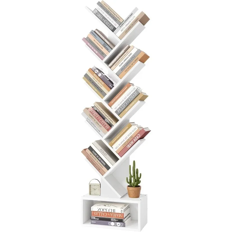 9 Tier Tree Bookshelf, Tall Bookcase with Drawer, Wood Book Shelf, Modern Floor Standing Bookshelves, Book Organizer Shelves
9 Tier Tree Bookshelf, Tall Bookcase with Drawer, Wood Book Shelf, Modern Floor Standing Bookshelves, Book Organizer Shelves