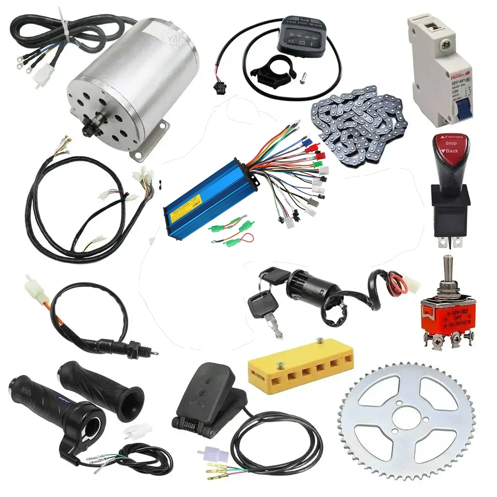 48V 1800W Brushless Motor Speed Controller Sprocket Wiring Harness Kit For ATV Go Kart Buggy Quad Motorcycle 4 Wheelers
48V 1800W Brushless Motor Speed Controller Sprocket Wiring Harness Kit For ATV Go Kart Buggy Quad Motorcycle 4 Wheelers