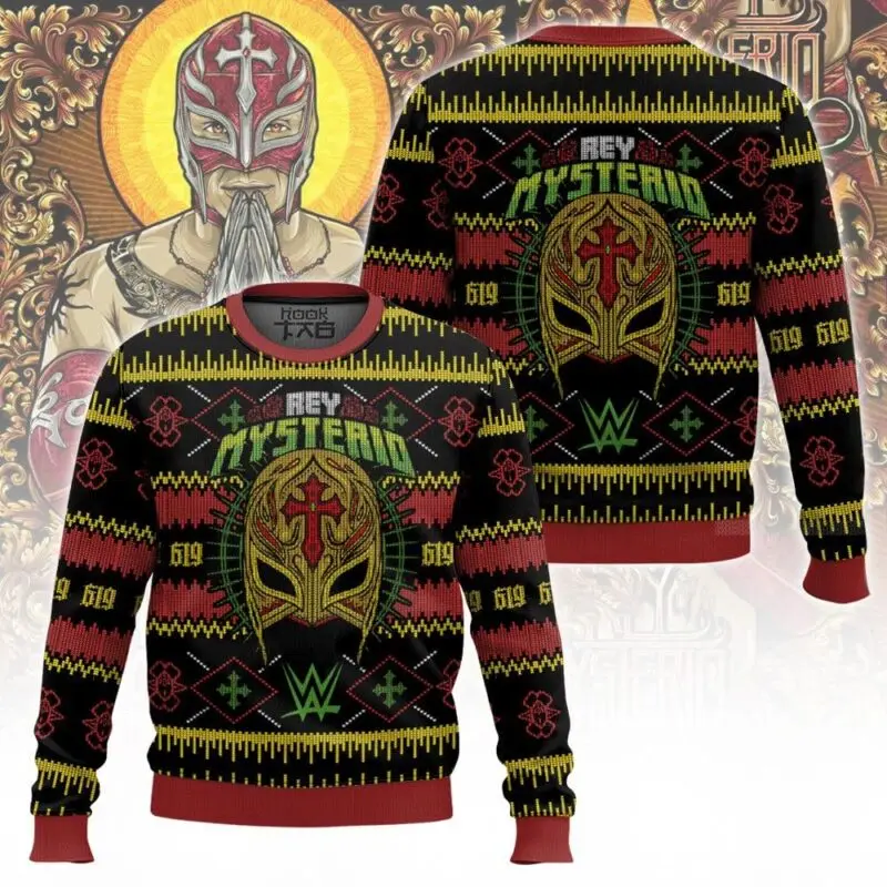 Men's Rey Mysterio Ugly Sweater Simple Fashionable Versatile Warm Breathable Moisture Wicking Suitable For Festival Photography
Men's Rey Mysterio Ugly Sweater Simple Fashionable Versatile Warm Breathable Moisture Wicking Suitable For Festival Photography