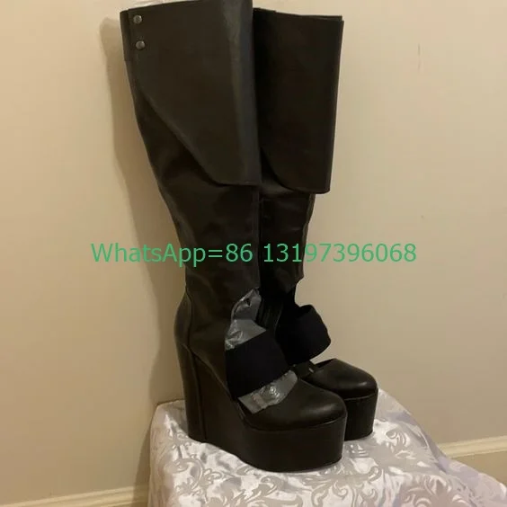 Lady Vintage Punk Black Cut-Out Mary Janes Boots Platform Side Zip Boots Black Pu Footwear Size 35-46 Daily Wedges Dress Boots
Lady Vintage Punk Black Cut-Out Mary Janes Boots Platform Side Zip Boots Black Pu Footwear Size 35-46 Daily Wedges Dress Boots