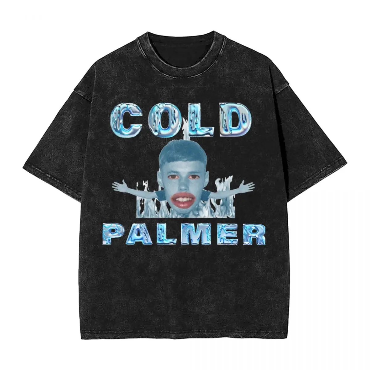 Промытая футболка Cold Palmer Meme Хип-хоп Винтажная футболка High Street Streetwear Топы с короткими рукавами и принтом Футболки для мужчин и женщин
Промытая футболка Cold Palmer Meme Хип-хоп Винтажная футболка High Street Streetwear Топы с короткими рукавами и принтом Футболки для мужчин и женщин