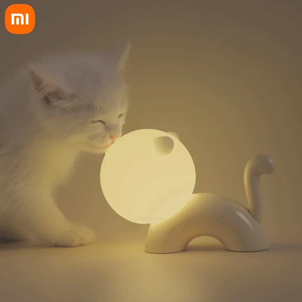 Ночник Xiaomi с изображением кошки, перезаряжаемый прикроватный светильник для спальни, общежития, Настольный светильник, простой спутник, прикроватный светильник для сна
Ночник Xiaomi с изображением кошки, перезаряжаемый прикроватный светильник для спальни, общежития, Настольный светильник, простой спутник, прикроватный светильник для сна