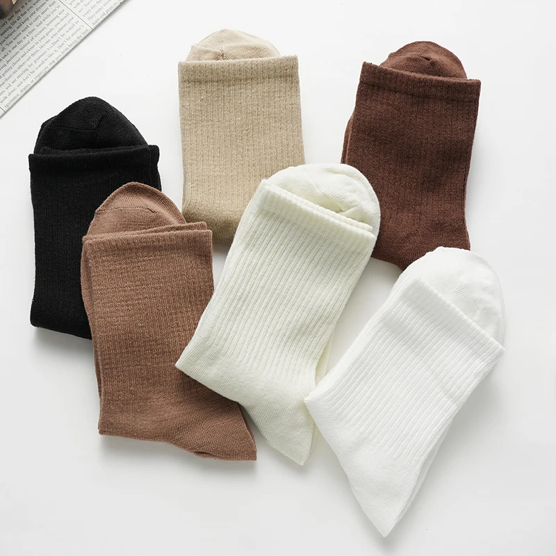Men's Cotton Blends Middle Tube Socks 6 Pairs/Lot Men Fashion Solid Color Striped Socks Women Breathable Casual Street Fun Sock
Men's Cotton Blends Middle Tube Socks 6 Pairs/Lot Men Fashion Solid Color Striped Socks Women Breathable Casual Street Fun Sock