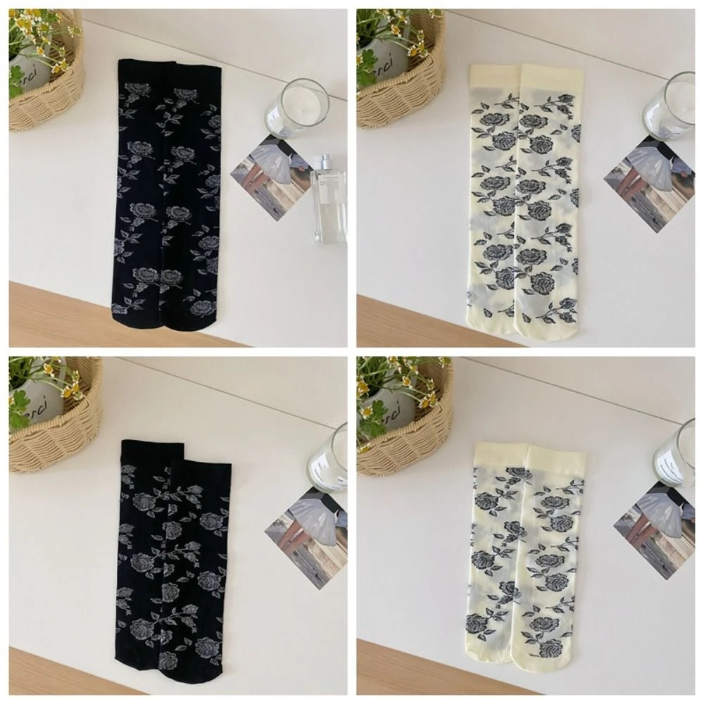 2Pairs Ultra-thin Retro Rose Stockings Streetwear Lolita JK Mid Tube Long Socks Korean Style Harajuku Sweet Flower Stockings
2Pairs Ultra-thin Retro Rose Stockings Streetwear Lolita JK Mid Tube Long Socks Korean Style Harajuku Sweet Flower Stockings