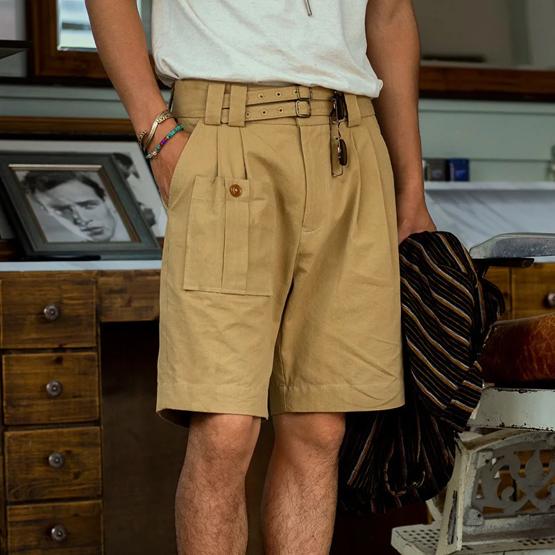 Soarin' Vintage American Workwear Five-Quarter Shorts Men's Loose Fit Casual Loose Pants Youthful Energy Cotton Summer
Soarin' Vintage American Workwear Five-Quarter Shorts Men's Loose Fit Casual Loose Pants Youthful Energy Cotton Summer