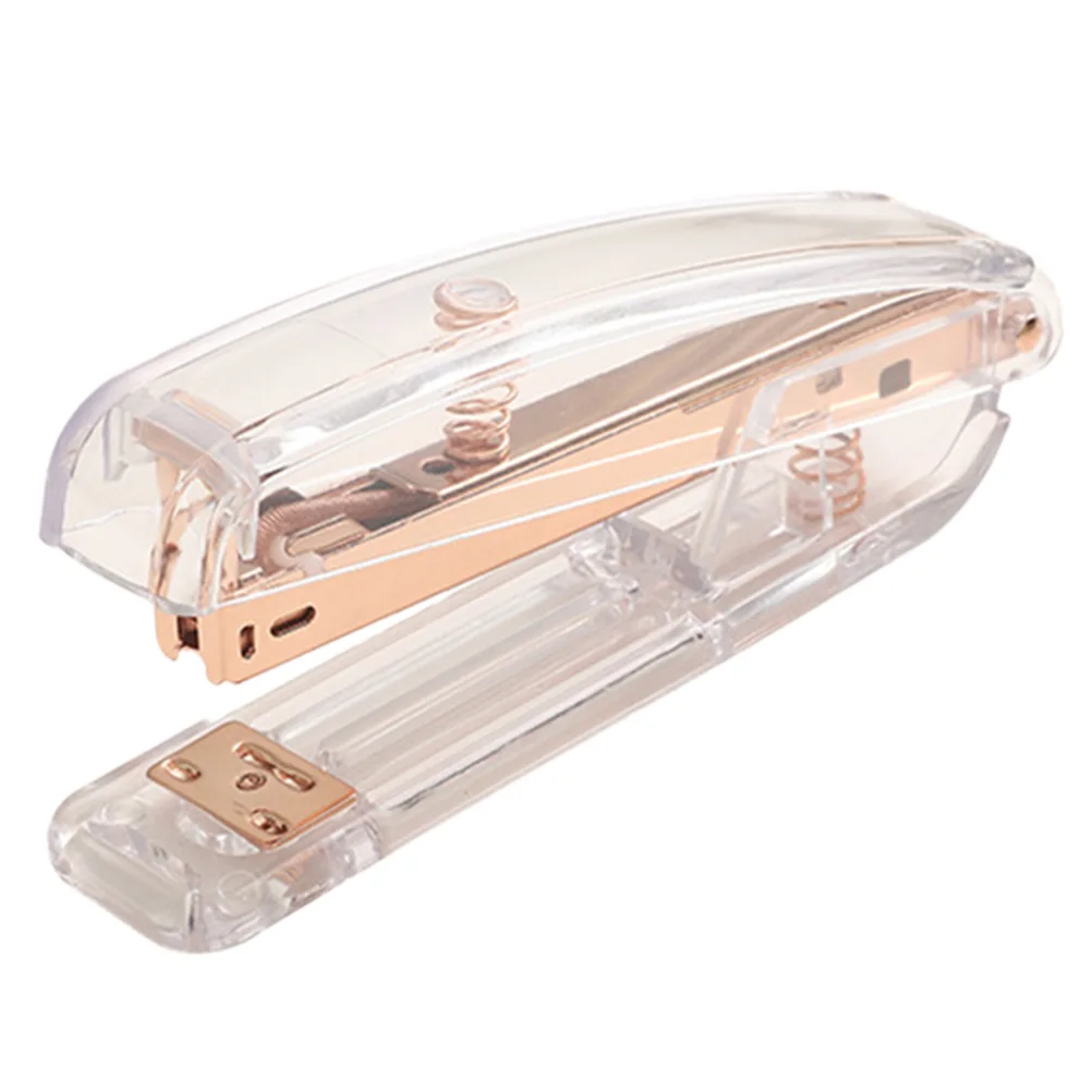 Rose Gold Stapler Plastic Desktop Binding Machine Office Supplies Student Stationery Lightweight Compact Design
Rose Gold Stapler Plastic Desktop Binding Machine Office Supplies Student Stationery Lightweight Compact Design