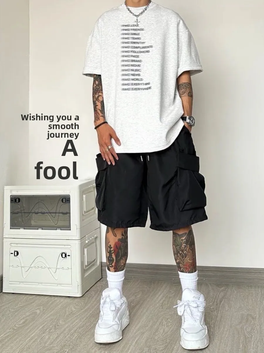 American High Street Workwear Five-Quarter Shorts Men's Summer Oversize Large Size Loose Waterproof Jacket Casual Pants
American High Street Workwear Five-Quarter Shorts Men's Summer Oversize Large Size Loose Waterproof Jacket Casual Pants