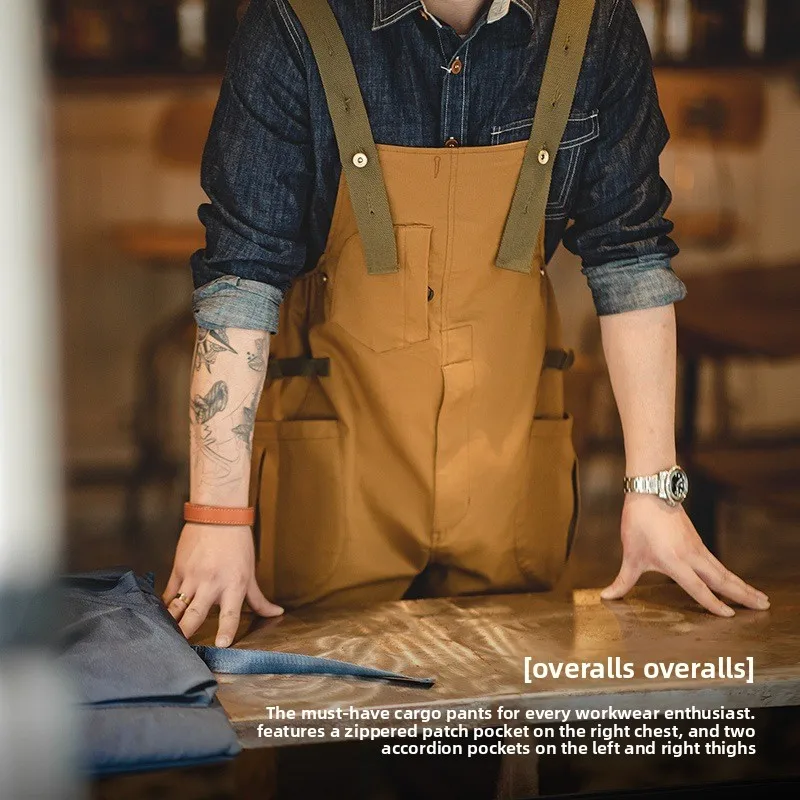 Maden American Retro Loose BF Straight Leg Overalls Men's Workwear Casual Long Pants High Waist Cotton Polyester Blend
Maden American Retro Loose BF Straight Leg Overalls Men's Workwear Casual Long Pants High Waist Cotton Polyester Blend