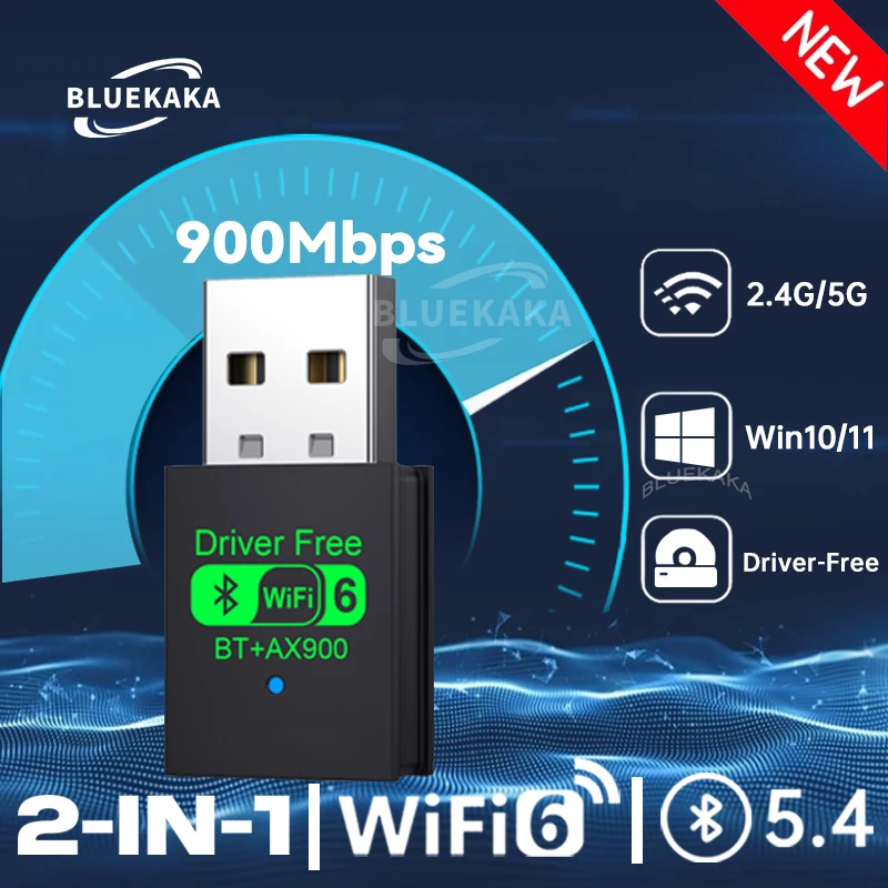 Новые обновления 2-в-1 WIFI6 AX900 USB WiFi Bluetooth 5.4 беспроводной адаптер двухдиапазонный 2.4G+5GHz 802.11AX 900Mbps WiFi 6 высокоскоростная сетевая карта приемник ключ для ПК ноутбука WIN 10/11 драйвер бесплатно
Новые обновления 2-в-1 WIFI6 AX900 USB WiFi Bluetooth 5.4 беспроводной адаптер двухдиапазонный 2.4G+5GHz 802.11AX 900Mbps WiFi 6 высокоскоростная сетевая карта приемник ключ для ПК ноутбука WIN 10/11 драйвер бесплатно