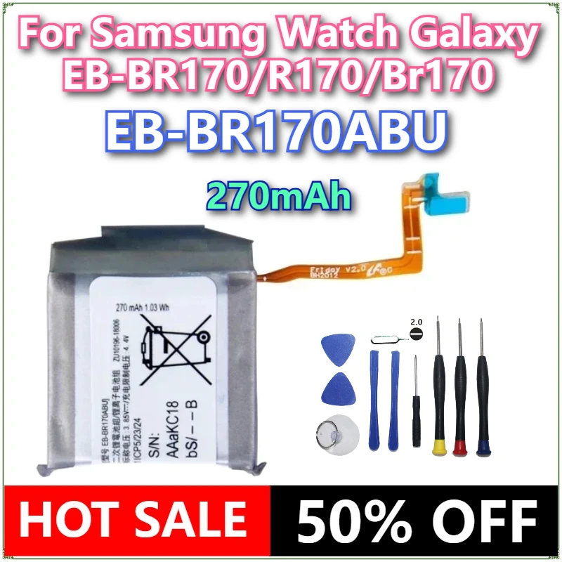 Brand New EB-BR170ABU 270mAh New Battery For Samsung Watch Galaxy EB-BR170/R170/Br170 Batteries+Tools
Brand New EB-BR170ABU 270mAh New Battery For Samsung Watch Galaxy EB-BR170/R170/Br170 Batteries+Tools