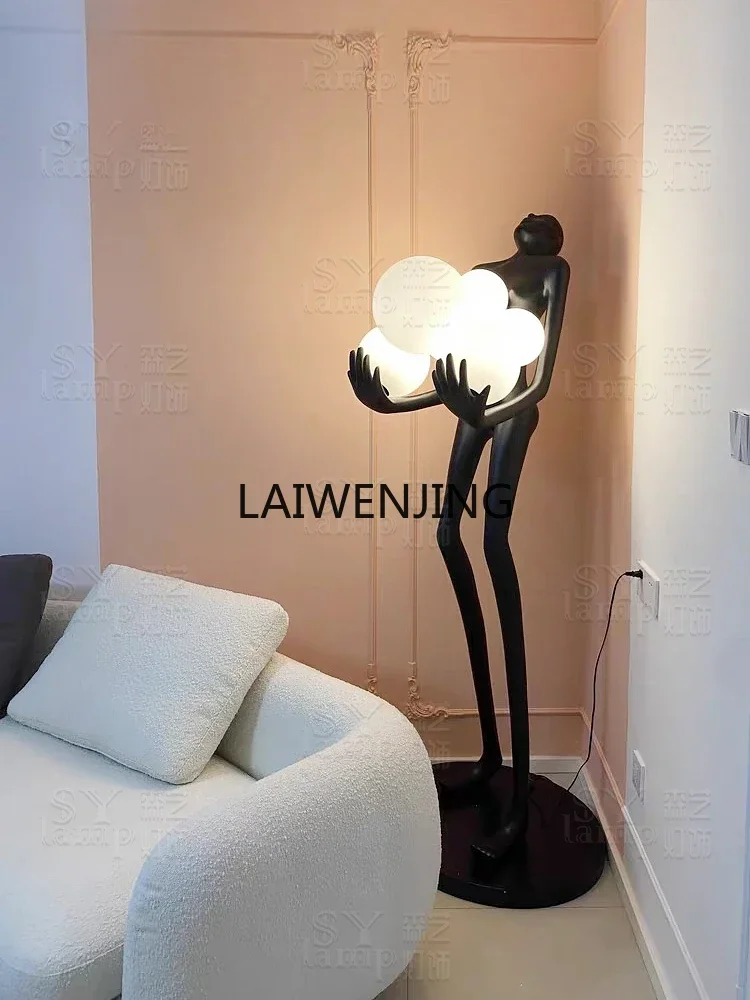 MJY humanoid art sculpture floor-to-ceiling large abstract figure ball-holding human-shaped ornament
MJY humanoid art sculpture floor-to-ceiling large abstract figure ball-holding human-shaped ornament