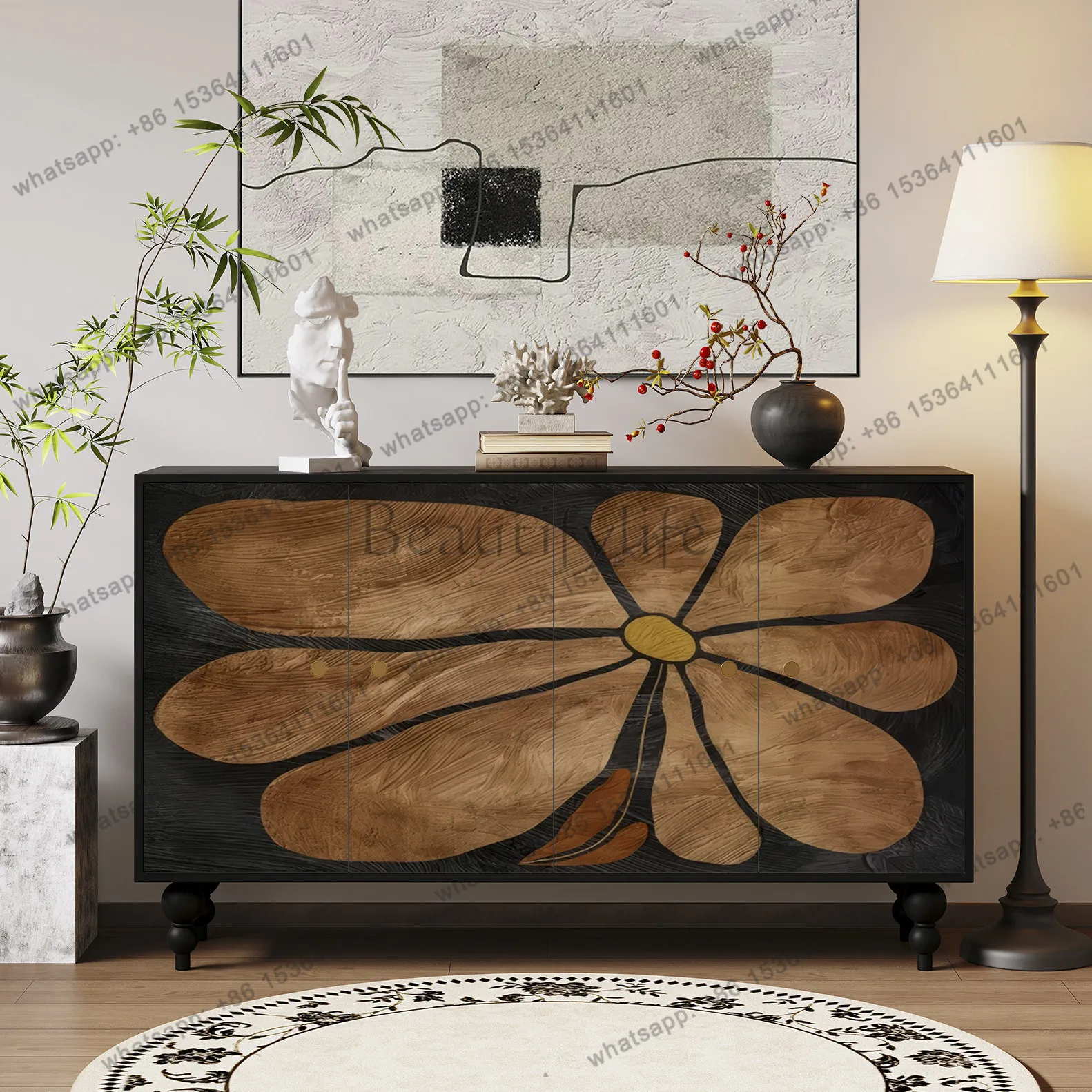 French retro side cabinet solid wood storage storage cabinet
French retro side cabinet solid wood storage storage cabinet