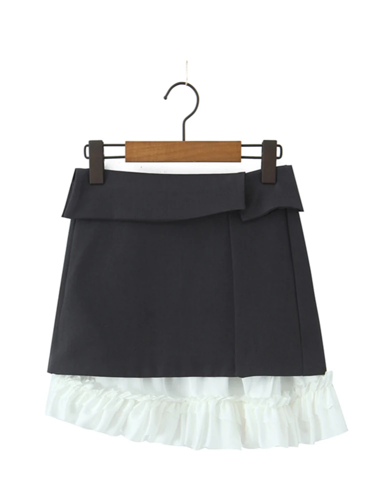 Classic Two-Piece Set Short Skirt with Elastic Waist And Patchwork Design Versatile Layering Piece A-Line Silhouette Slim Fit
Classic Two-Piece Set Short Skirt with Elastic Waist And Patchwork Design Versatile Layering Piece A-Line Silhouette Slim Fit