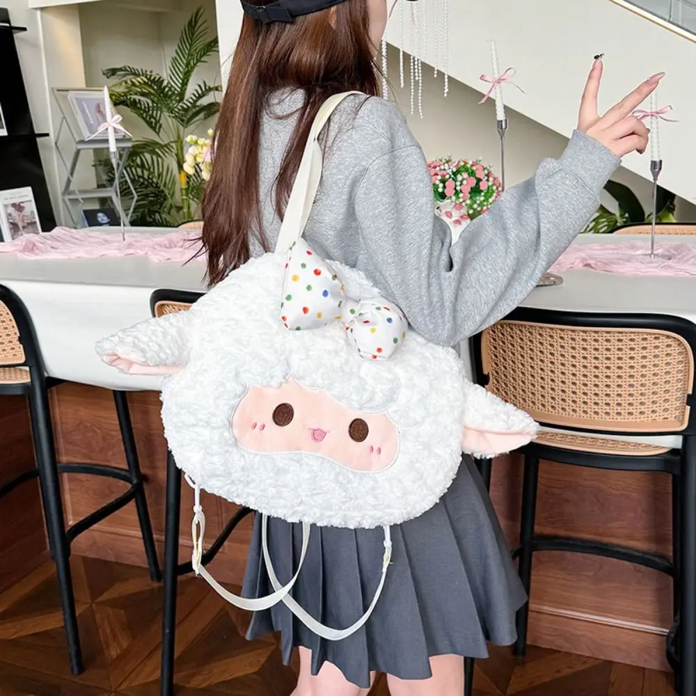 Kawaii Animals Sheep Plush Backpack Plush Doll Phone Bag Big Sheep Shoulder Bag Cute Large Capacity Cartoon Schoolbag Students
Kawaii Animals Sheep Plush Backpack Plush Doll Phone Bag Big Sheep Shoulder Bag Cute Large Capacity Cartoon Schoolbag Students