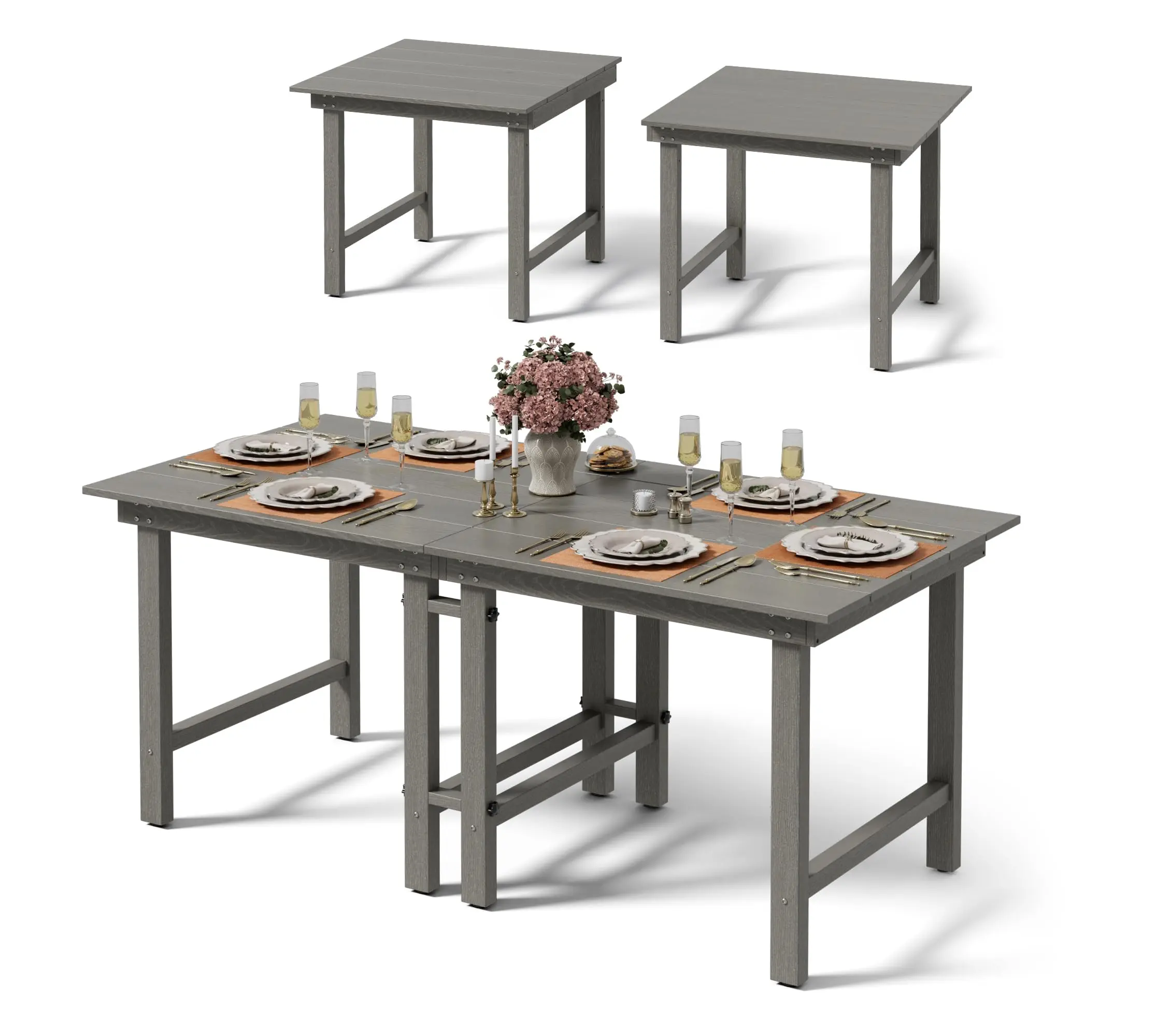 Free Shipping Sun-Resistant and Easy to Clean Removable 2-in-1 Outdoor HDPE Patio Dining Table Sets
Free Shipping Sun-Resistant and Easy to Clean Removable 2-in-1 Outdoor HDPE Patio Dining Table Sets