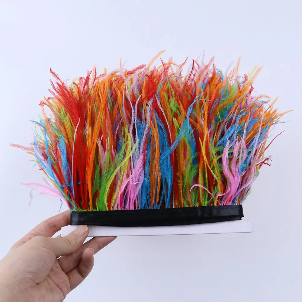 Mixed Color Ostrich Feather Ribbon Natural Pink Feather Decoration 10-15CM Crafts Costume Party Dress Accessories
Mixed Color Ostrich Feather Ribbon Natural Pink Feather Decoration 10-15CM Crafts Costume Party Dress Accessories