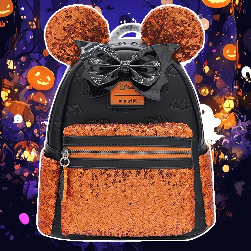 Loungefly Disney Minnie PU Backpack Sequin Printing Process Design Bow Decoration Travel Storage Bag Periphery Practical Gift
Loungefly Disney Minnie PU Backpack Sequin Printing Process Design Bow Decoration Travel Storage Bag Periphery Practical Gift