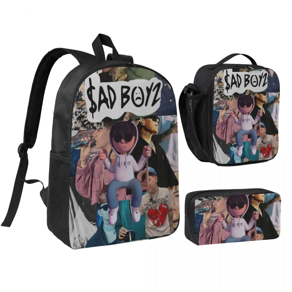 Junior H Merch Sad Boyz Backpack Boys Girls BookBag School Bag Computer Shoulder Bags 3ps Insulated Lunch Bag Pencil Case
Junior H Merch Sad Boyz Backpack Boys Girls BookBag School Bag Computer Shoulder Bags 3ps Insulated Lunch Bag Pencil Case