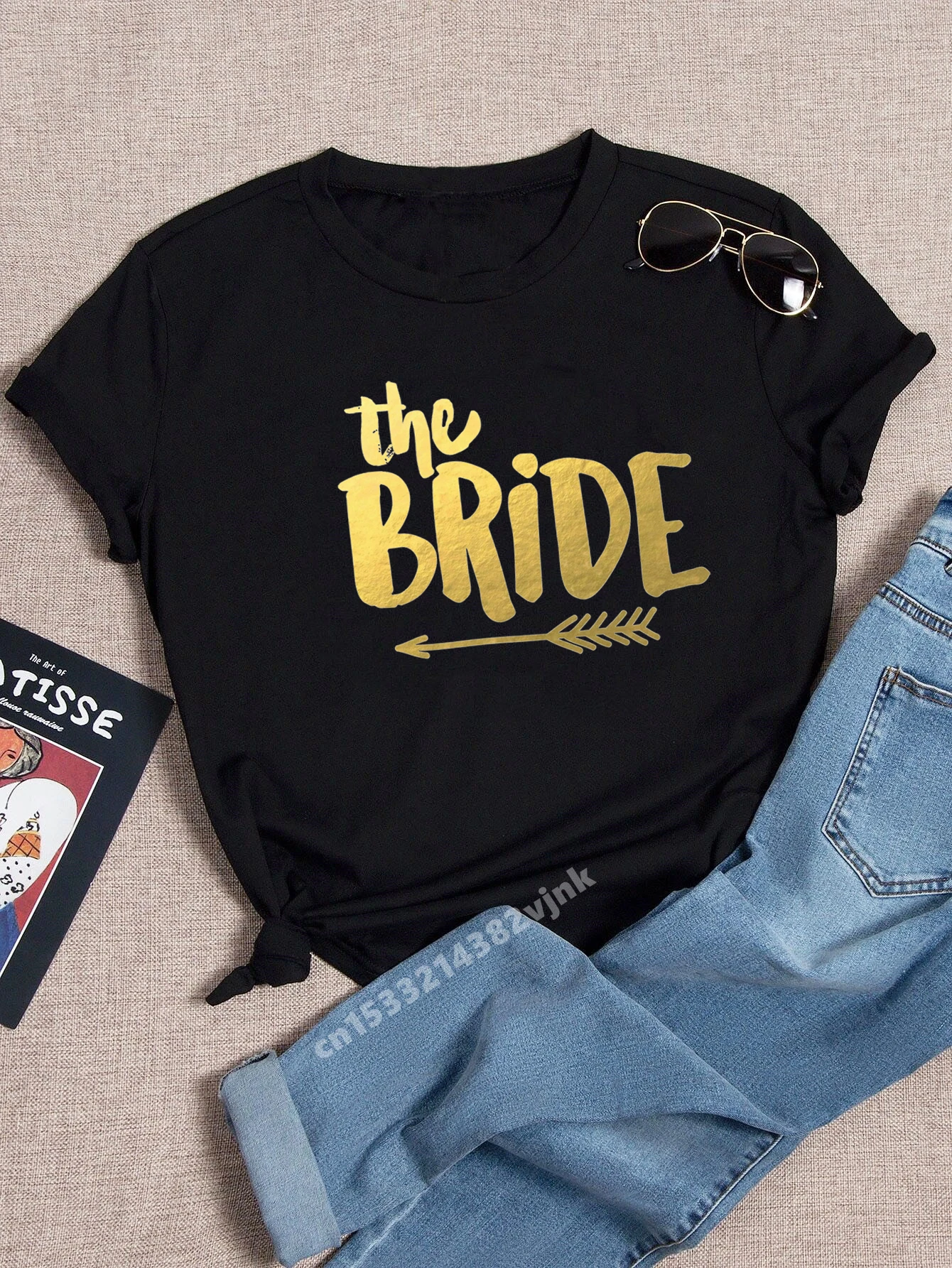 The Bride Team Bride Bachelorette Wedding Party Women Evjf Tee Shirt Casual ladies basic O-collar Pink Short Sleeved T-shirt
The Bride Team Bride Bachelorette Wedding Party Women Evjf Tee Shirt Casual ladies basic O-collar Pink Short Sleeved T-shirt