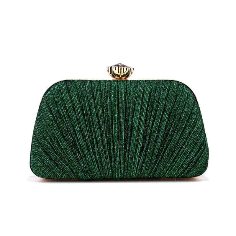Elegant Pleated Clutch Bag Ladies Dark Jasper Green Evening Purse Formal Wedding Party Basic Cloth Solid Color Handbag Navy Blue
Elegant Pleated Clutch Bag Ladies Dark Jasper Green Evening Purse Formal Wedding Party Basic Cloth Solid Color Handbag Navy Blue