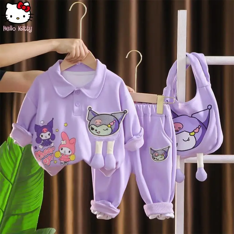 Anime Girls Lapel Long Sleeve Set Kuromi My Melody Kawaii Cartoon Spring Autumn Sanrio New Sweatshirt Sleeve Pant Fashion Casual
Anime Girls Lapel Long Sleeve Set Kuromi My Melody Kawaii Cartoon Spring Autumn Sanrio New Sweatshirt Sleeve Pant Fashion Casual