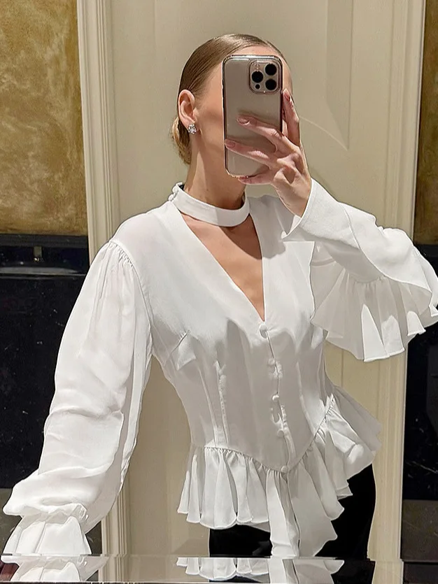 Женская блузка Ele Long Sve с цветочным кружевом по низу, дизайнерский крой, весна-осень, новинка, высокое качество
Женская блузка Ele Long Sve с цветочным кружевом по низу, дизайнерский крой, весна-осень, новинка, высокое качество