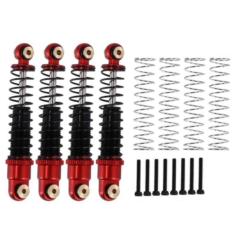 4Pcs Metal 40MM Oil Damper for Axial SCX24 C10 JLU 1/24 RC Crawler Car Upgrades,Red
4Pcs Metal 40MM Oil Damper for Axial SCX24 C10 JLU 1/24 RC Crawler Car Upgrades,Red