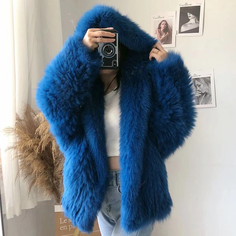 Fashion Luxury Knitted Fur Coat Women Double Long Sleeve Wool Liner New Style Jackets Autumn Winter Real Fox Fur Coat With W
Fashion Luxury Knitted Fur Coat Women Double Long Sleeve Wool Liner New Style Jackets Autumn Winter Real Fox Fur Coat With W