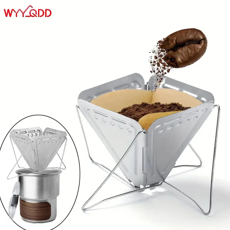 Stainless Steel Coffee Filter Holder Set,Folding Reusable Pour Over Coffee,Pour Over for Office Home Travel Picnic Campin
Stainless Steel Coffee Filter Holder Set,Folding Reusable Pour Over Coffee,Pour Over for Office Home Travel Picnic Campin