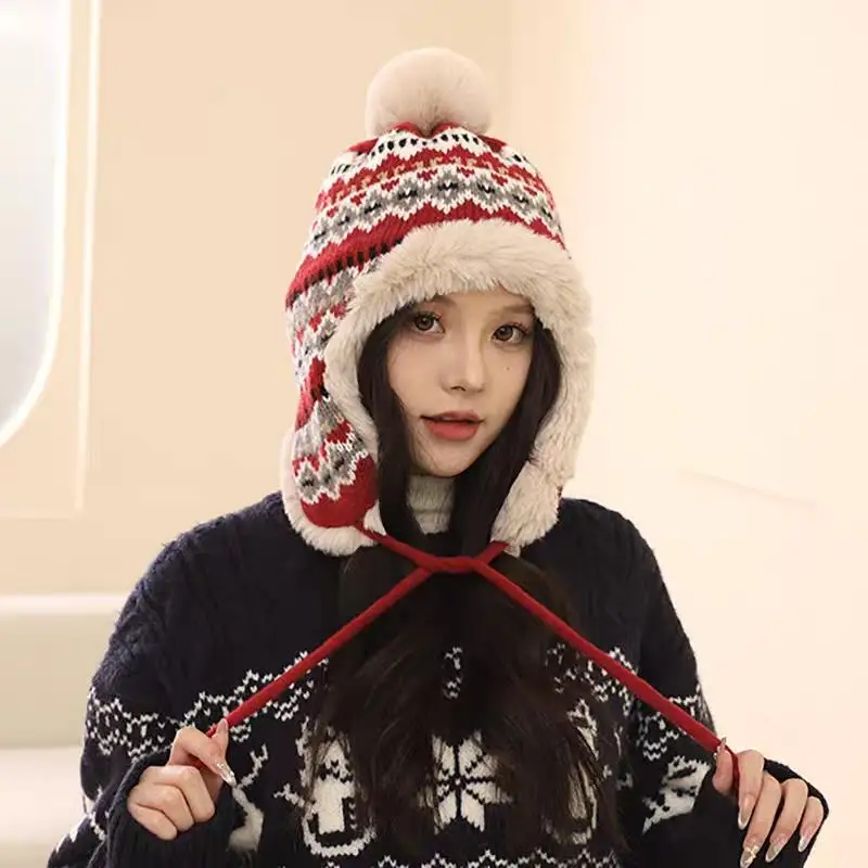 Winter Warm Hat Retro Plush Lei Feng Hats Versatile Cold Proof Ear Protection Cap For Women Outdoor Travel Hiking Ski Hat
Winter Warm Hat Retro Plush Lei Feng Hats Versatile Cold Proof Ear Protection Cap For Women Outdoor Travel Hiking Ski Hat