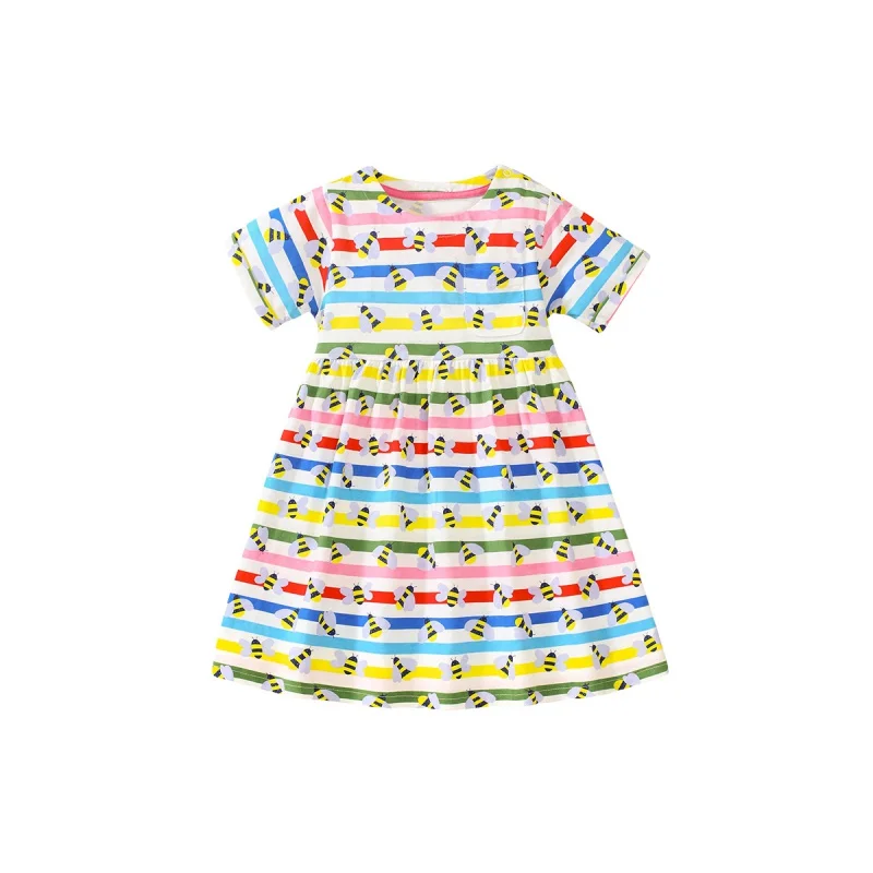 Summer New Girls' Short-Sleeved Dress Style Children's Cotton Cartoon Princess DressBaist
Summer New Girls' Short-Sleeved Dress Style Children's Cotton Cartoon Princess DressBaist