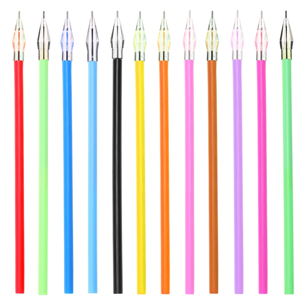 12pcs/Set Diamond Head Refills Candy Color Roller Ball Gel Pen Refill
12pcs/Set Diamond Head Refills Candy Color Roller Ball Gel Pen Refill
