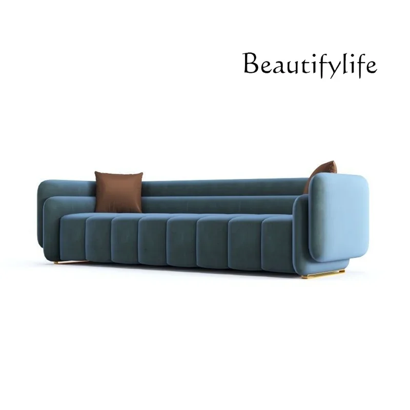 Italian light luxury fabric sofa creative designer straight line hotel business high-end sofa
Italian light luxury fabric sofa creative designer straight line hotel business high-end sofa