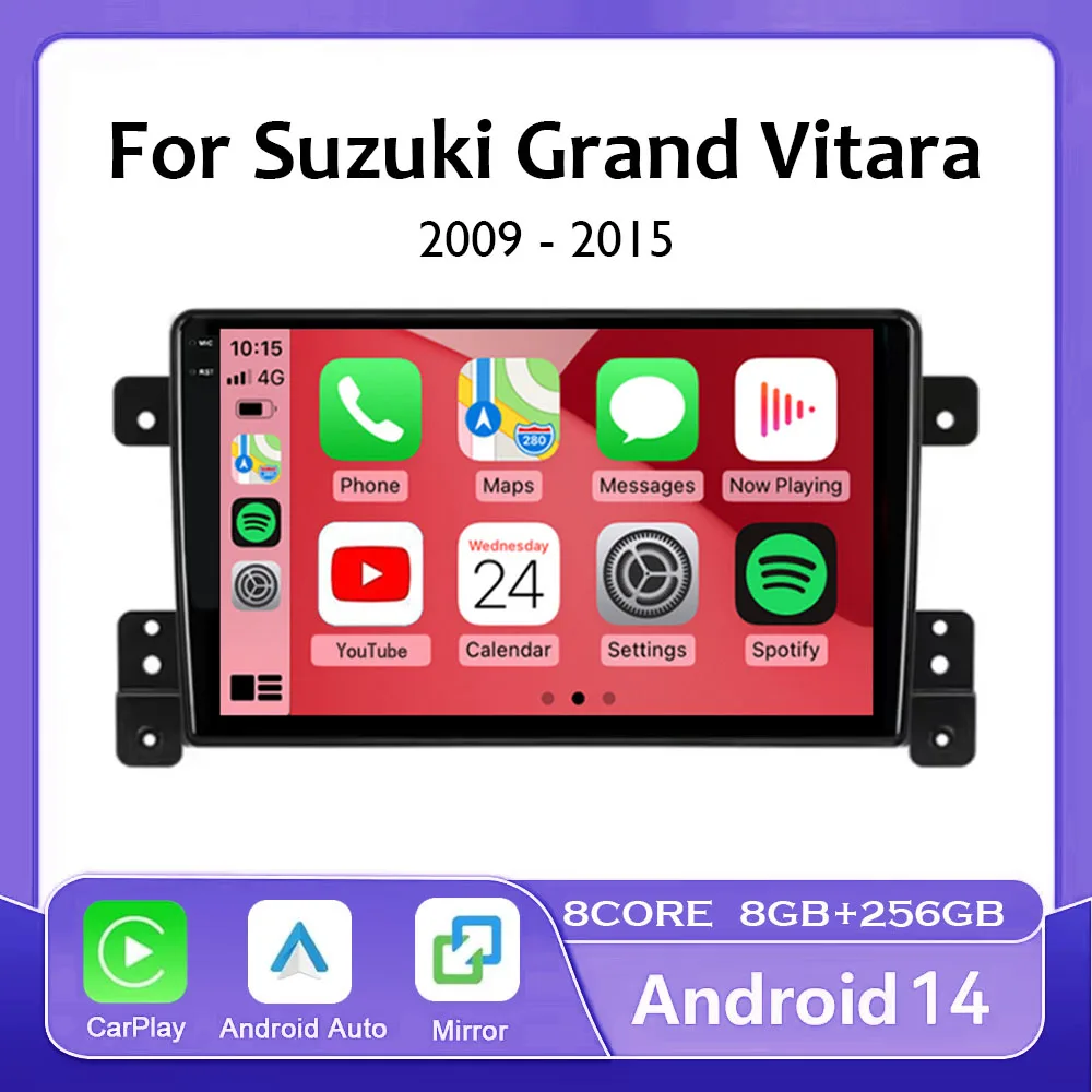 Android 14 для Suzuki Grand Vitara 2005-2015 4G + Wi-Fi автомобильный радиоприемник мультимедийный видеоплеер стерео навигация GPS Carplay 360 камера
Android 14 для Suzuki Grand Vitara 2005-2015 4G + Wi-Fi автомобильный радиоприемник мультимедийный видеоплеер стерео навигация GPS Carplay 360 камера