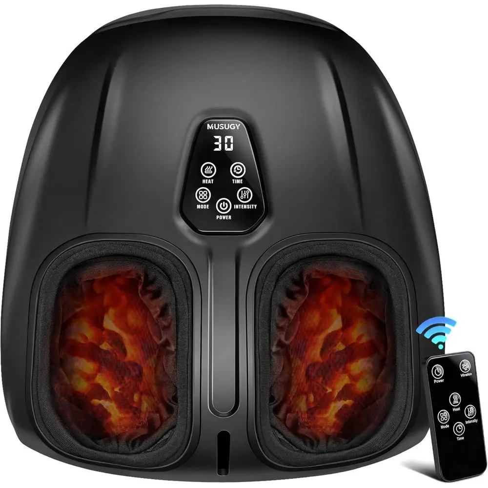 Heated Shiatsu Foot Massager with Vibration & Compression, 5 Intensity Levels, 4 Modes, 2 Heat Settings, US Size 11, Ideal for W
Heated Shiatsu Foot Massager with Vibration & Compression, 5 Intensity Levels, 4 Modes, 2 Heat Settings, US Size 11, Ideal for W
