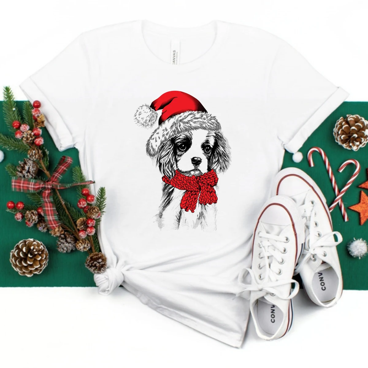 Kawaii Dogs Merry Christmas T-Shirt Beagle Puppy Collie Christmas Hat T Shirt Women Clothes Female Clothing Short Sleeve Tops
Kawaii Dogs Merry Christmas T-Shirt Beagle Puppy Collie Christmas Hat T Shirt Women Clothes Female Clothing Short Sleeve Tops