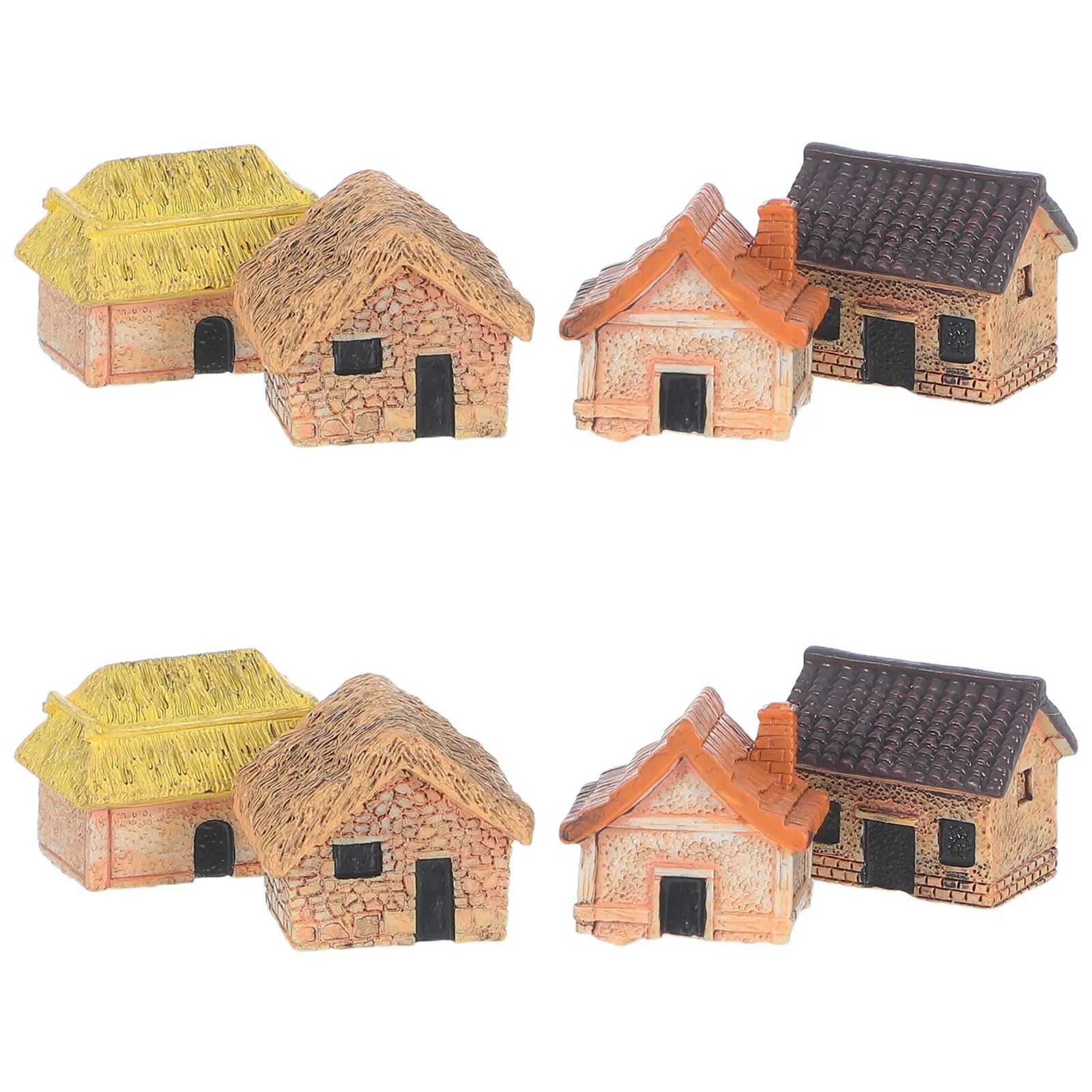8Pcs Resin Miniature Thatched Roof Farmhouse Houses Rustic Country Micro Landscape Garden Ornament for Bonsai Desktop Fairy
8Pcs Resin Miniature Thatched Roof Farmhouse Houses Rustic Country Micro Landscape Garden Ornament for Bonsai Desktop Fairy