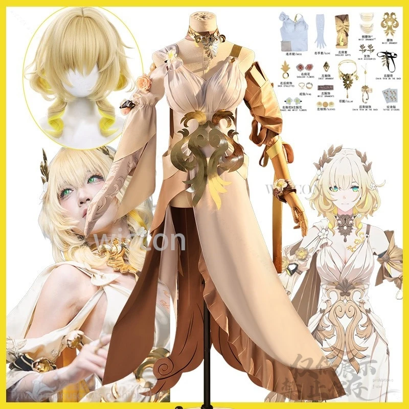 Aglaea Game Cosplay Honkai: Star Rail Costume Wigs Evening Gorgeous Formal Dress Lolita For Halloween Party Gifts Cos Customized
Aglaea Game Cosplay Honkai: Star Rail Costume Wigs Evening Gorgeous Formal Dress Lolita For Halloween Party Gifts Cos Customized