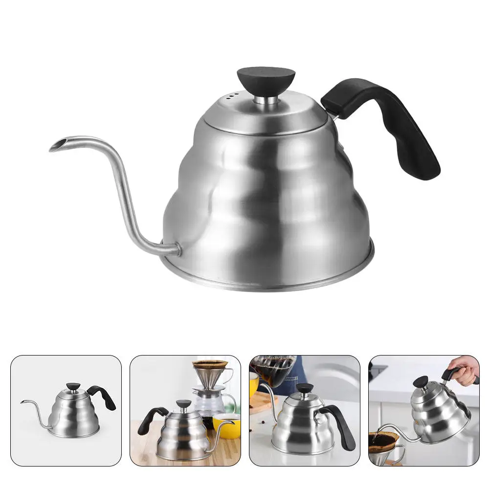 Coffee Kettle Metal Long Spout Stainless Steel Household Tea Pot Coffee Brewing Kettle Fast Heat Conduction
Coffee Kettle Metal Long Spout Stainless Steel Household Tea Pot Coffee Brewing Kettle Fast Heat Conduction