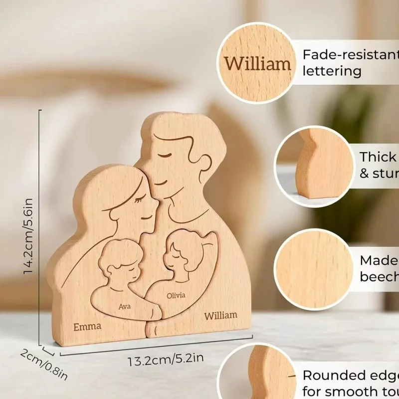New Product: Cozy Family Themed Custom Puzzle Ornaments DIY Home Decor Wooden Crafts Moving House Gifts Ornaments Artisan Crafts
New Product: Cozy Family Themed Custom Puzzle Ornaments DIY Home Decor Wooden Crafts Moving House Gifts Ornaments Artisan Crafts