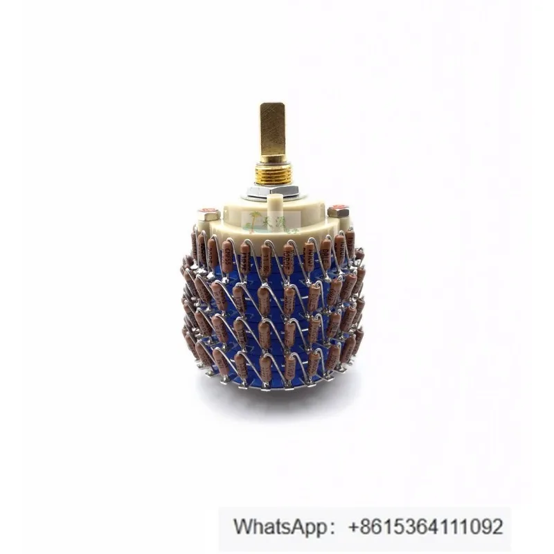 Brown resistor makes 24-speed balanced potentiometer
Brown resistor makes 24-speed balanced potentiometer