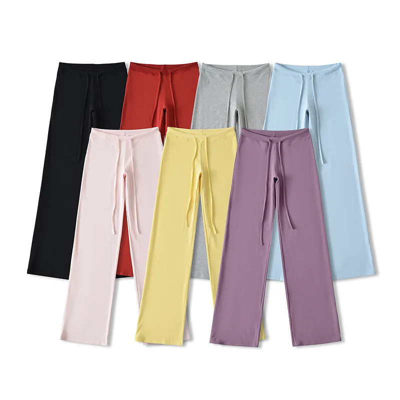 Women Long Pants Spring Summer Straight Long Elastic Waist Wide Leg Women Long Trousers Casual Soft Pants Low Waist Drawstring
Women Long Pants Spring Summer Straight Long Elastic Waist Wide Leg Women Long Trousers Casual Soft Pants Low Waist Drawstring